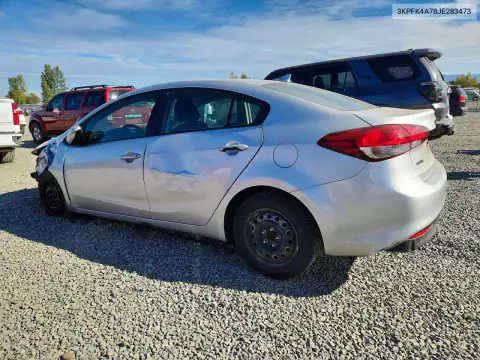 3KPFK4A78JE283473 — 2018 Kia Forte, photo 2 from Copart, Front end