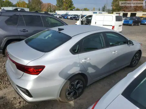 3KPF24AD1LE202998 — 2020 Kia Forte, фото 3 с аукциона Copart, вандализм