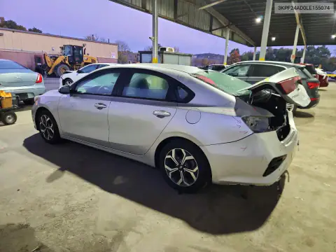 3KPF24AD0LE155074 — 2020 Kia Forte, фото 2 з Copart 15.10.2026, Задня частина