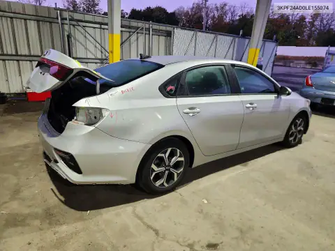 3KPF24AD0LE155074 — 2020 Kia Forte, фото 3 з Copart 15.10.2026, Задня частина
