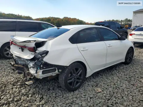2020 Kia Forte Gt Line VIN 3KPF34AD3LE150089 фото 3
