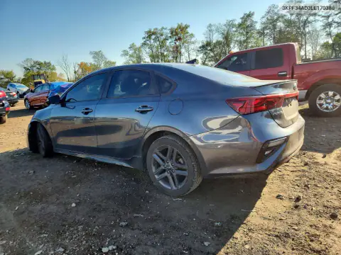 3KPF34AD3LE170388 — 2020 Kia Forte, ფოტო 2, Copart, მექანიკური დაზიანება