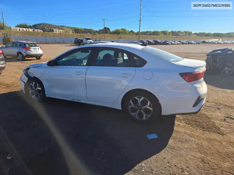 2021 Kia Forte Lxs VIN 3KPF24AD7ME329580 фото 2