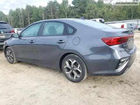 2021 Kia Forte Lxs VIN 3KPF24AD1ME387944 фото 2