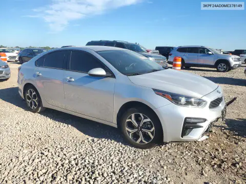 2021 Kia Forte Lxs VIN 3KPF24AD0ME378149 фото 4