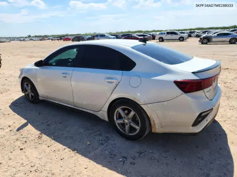 2021 Kia Forte Gt Line VIN 3KPF34AD7ME288333 фото 2