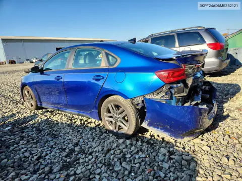 3KPF34AD6ME352121 — 2021 Kia Forte, ფოტო 2, Copart, უკანა ნაწილი