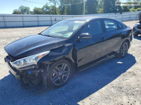 3KPF34AD2ME398867 — 2021 Kia Forte, Передняя часть, фото до ремонта