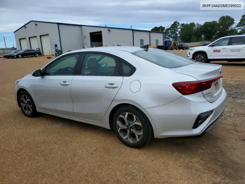 3KPF24AD2ME289022 — 2021 Kia Forte, zdjęcie 2 z Copart, Przód