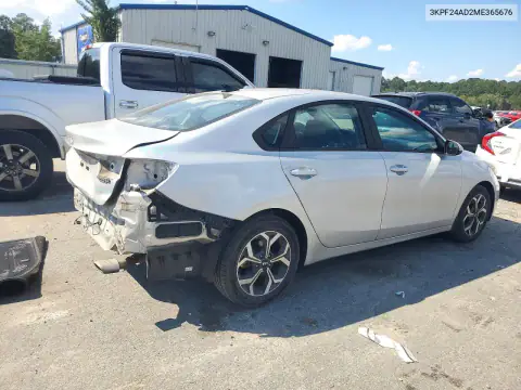 3KPF24AD2ME365676 — 2021 Kia Forte, фото 3 с аукциона Copart, ЗАДНЯЯ ЧАСТЬ