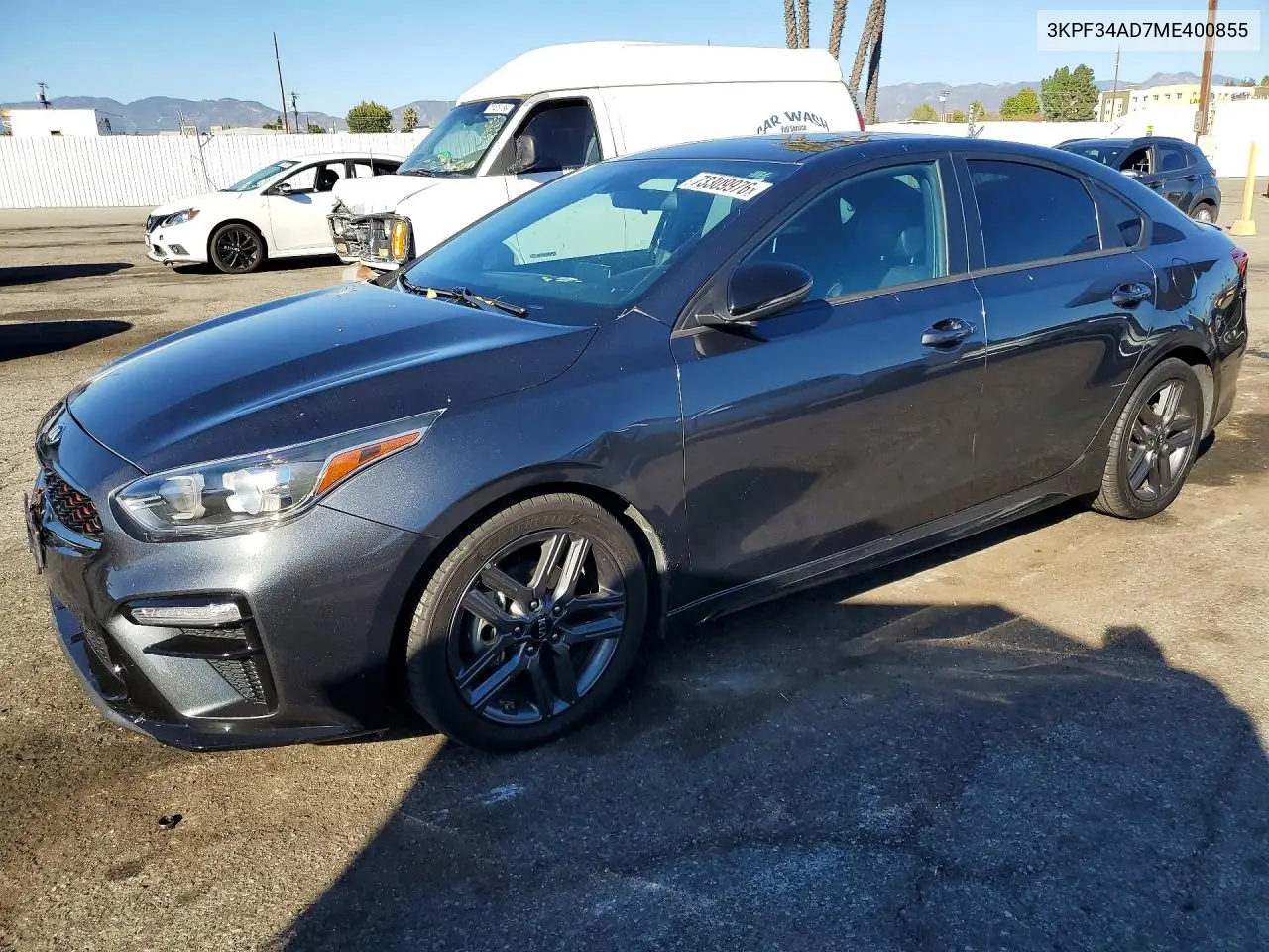 3KPF34AD7ME400855 Kia Forte 2021 — повреждение Повреждения снизу, фото до ремонта