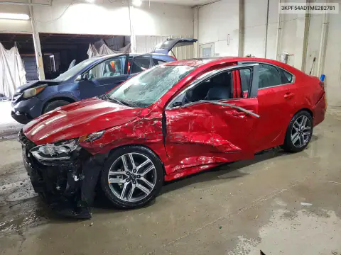 3KPF54AD1ME282781 — 2021 Kia Forte, БОКОВАЯ ЧАСТЬ, фото до ремонта