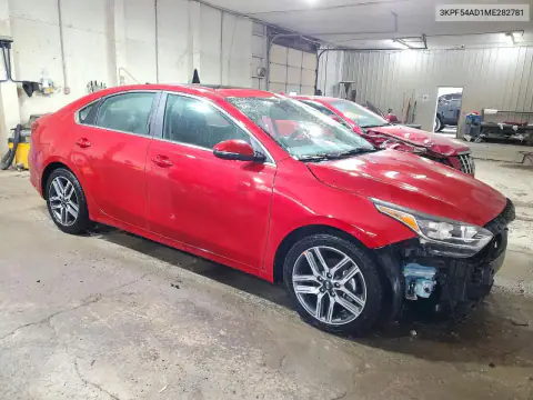 3KPF54AD1ME282781 — 2021 Kia Forte, photo 4 from Copart, Side