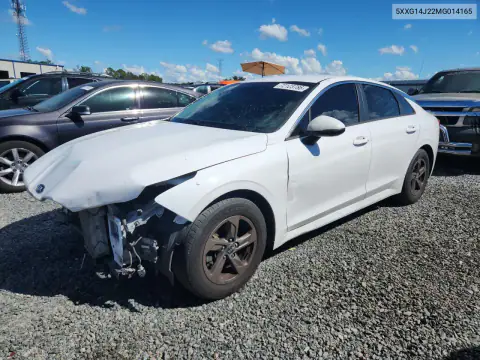 5XXG14J22MG014165 — 2021 Kia K5, Передняя часть, фото до ремонта