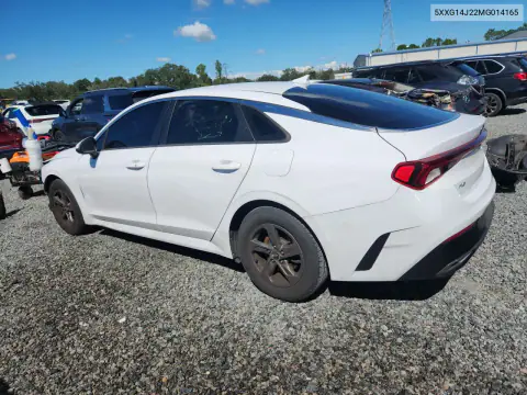 5XXG14J22MG014165 — 2021 Kia K5, photo 2 from Copart, Front end