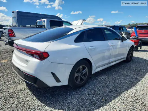5XXG14J22MG014165 — 2021 Kia K5, photo 3 from Copart, Front end