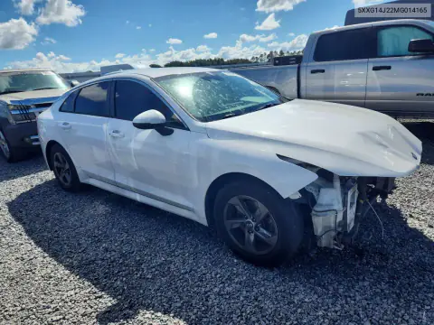 5XXG14J22MG014165 — 2021 Kia K5, photo 4 from Copart, Front end