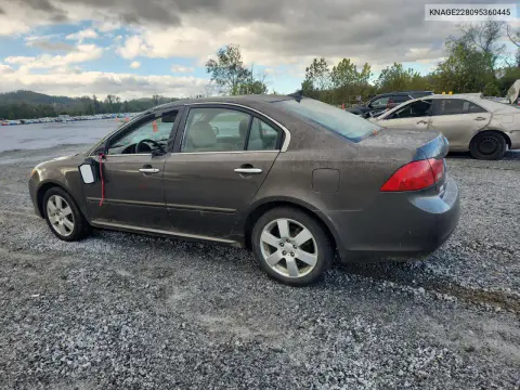 2009 Kia Optima Lx VIN KNAGE228095360445 фото 2