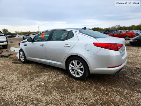 5XXGN4A71DG105864 — 2013 Kia Optima, photo 2 from Copart, Front end