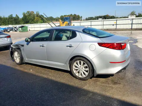 5XXGN4A72FG399956 — 2015 Kia Optima, photo 2 from Copart, Front end
