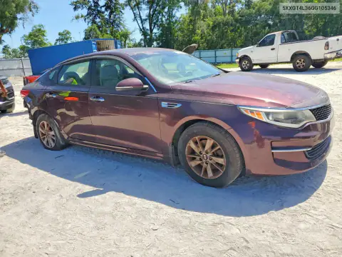 5XXGT4L36GG105346 — 2016 Kia Optima, photo 4 from Copart 15.10.2026, Rear end
