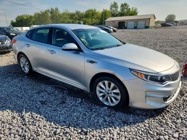 5XXGU4L30GG120406 — 2016 Kia Optima, photo 4 from Copart, Front end