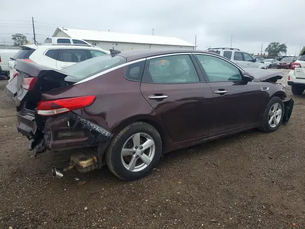 5XXGT4L39GG018766 — 2016 Kia Optima, photo 3 from Copart, Front end