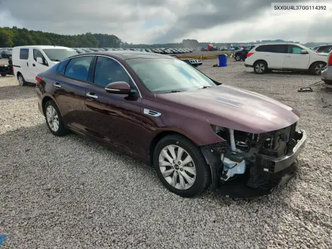 2016 Kia Optima Ex VIN 5XXGU4L37GG114392 фото 4