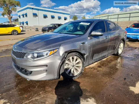 5XXGU4L35GG043466 — 2016 Kia Optima, Боковая часть, фото до ремонта