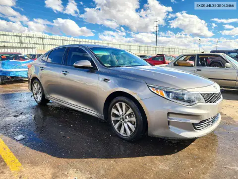 5XXGU4L35GG043466 — 2016 Kia Optima, photo 4 from Copart, Side