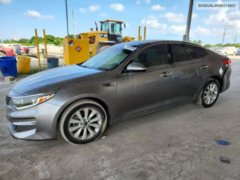 5XXGU4L39GG113857 — 2016 Kia Optima, Задняя часть, фото до ремонта