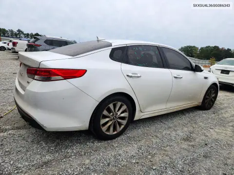 2016 Kia Optima Ex VIN 5XXGU4L36GG086343 фото 3