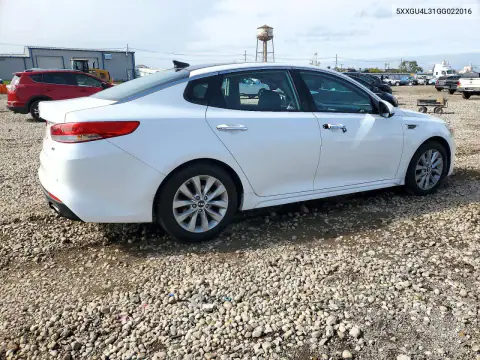 5XXGU4L31GG022016 — 2016 Kia Optima, фото 3 с аукциона Copart, Мелкие вмятины и царапины