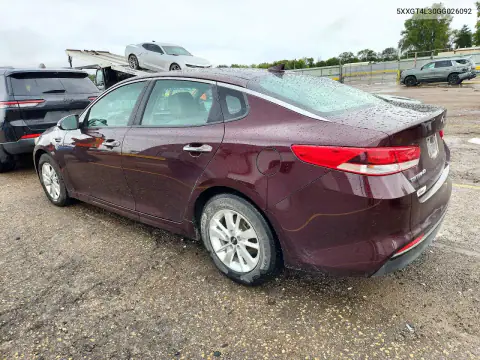 5XXGT4L30GG026092 — 2016 Kia Optima, photo 2 from Copart 26.10.2026, Normal wear