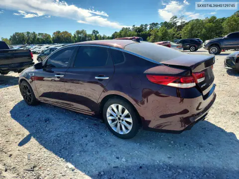 2017 Kia Optima Lx VIN 5XXGT4L36HG129745 фото 2