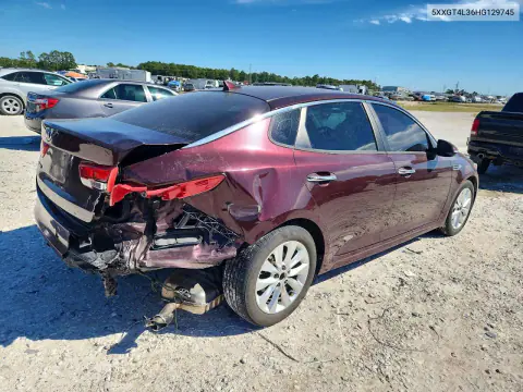 2017 Kia Optima Lx VIN 5XXGT4L36HG129745 фото 3