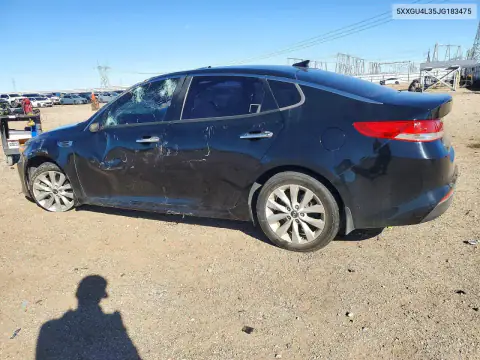 5XXGU4L35JG183475 — 2018 Kia Optima, photo 2 from Copart, Front end