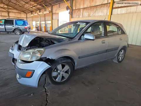 KNADE163586332063 — 2008 Kia Rio, Передняя часть, фото до ремонта