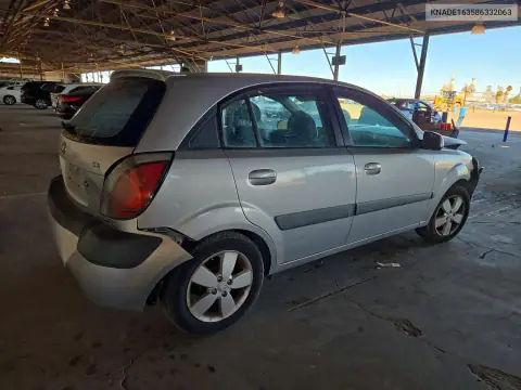 KNADE163586332063 — 2008 Kia Rio, фото 3 с аукциона Copart, Передняя часть