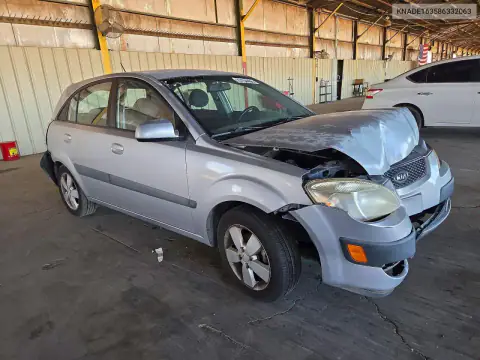 KNADE163586332063 — 2008 Kia Rio, фото 4 с аукциона Copart, Передняя часть