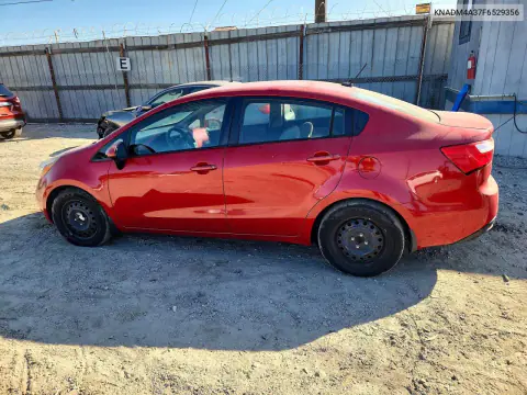 2015 Kia Rio Lx VIN KNADM4A37F6529356 фото 2