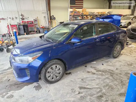 3KPA24AD2LE344481 — 2020 Kia Rio, Rear end, before-repair photos