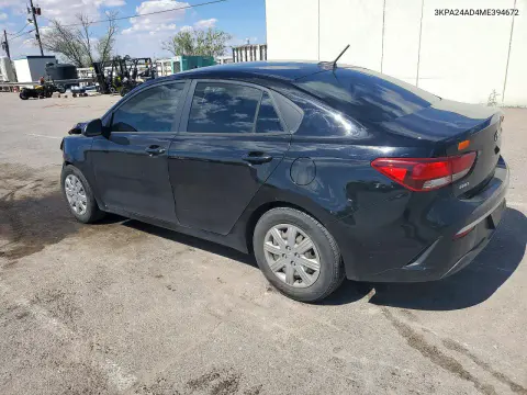 2021 Kia Rio Lx VIN 3KPA24AD4ME394672 фото 2