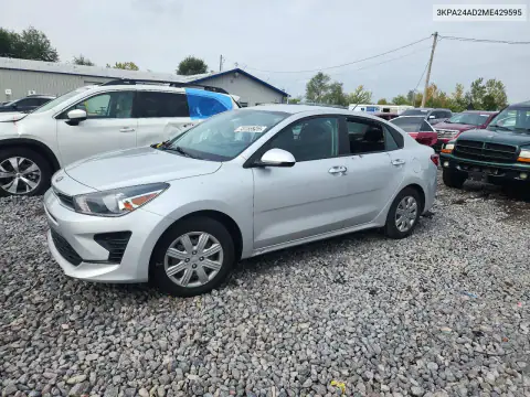 3KPA24AD2ME429595 — 2021 Kia Rio, Боковая часть, фото до ремонта