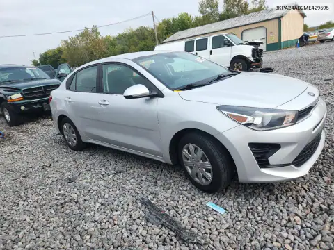 3KPA24AD2ME429595 — 2021 Kia Rio, фото 4 с аукциона Copart, Боковая часть