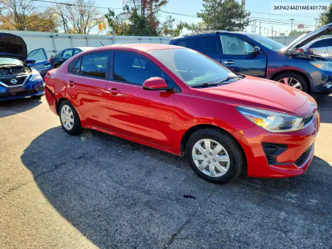 3KPA24AD1ME401738 — 2021 Kia Rio, Задня частина, фото до ремонту