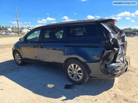 KNDMB5C13F6017927 — 2015 Kia Sedona, zdjęcie 2 z Copart, Tył