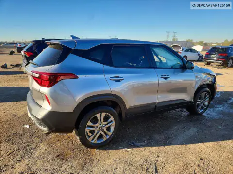 KNDEPCAA3M7125159 — 2021 Kia Seltos, photo 3 from Copart, Front end