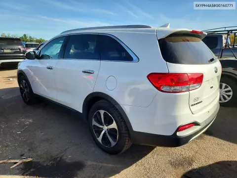 2016 Kia Sorento Ex VIN 5XYPH4A58GG160771 фото 2
