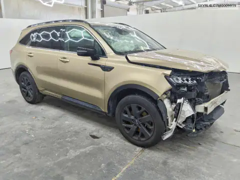 5XYRL4LC7MG009919 — 2021 Kia Sorento, фото 4 с аукциона Copart 15.10.2026, Передняя часть